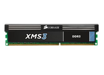 CORSAIR DDR3 1333MHz 8GB 2x240 DIMM Unbuffered 9-9-9-24 1.5V Dual Rank XMS3 w Classic Heat Spreader - i7 i5 and Core 2/Phenom II -DC (CMX8GX3M2B1333C9)
