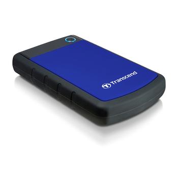 TRANSCEND StoreJet2.5" H3B 1TB  Portable Blue, USB 3.0, Shock protection,  256-bit AES encryption,  Backup SW (TS1TSJ25H3B)