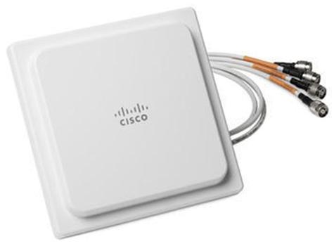 CISCO Aironet Four-Element MIMO Dual-Band Omnidirectional Antenna - Antenna - 2 dBi (for 2.4 GHz), 4 dBi (for 5 GHz) - omni-directional - ceiling mountable,  indoor (AIR-ANT2524V4C-R=)