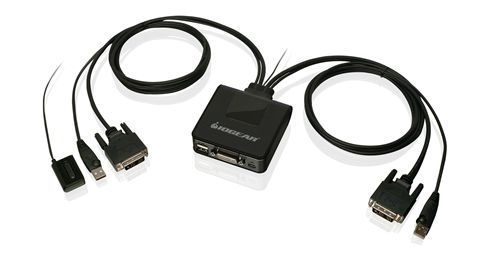 IOGEAR 2-Port USB DVI Cable (GCS922U)