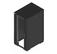EATON RE Rack 27Ux600Wx800D Glass with sides