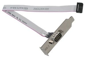 FUJITSU Serial port option Cable for 2nd RS-232-C 9 pin interface Occupies PCI slot For RX300 S3 (S26361-F3120-L3)