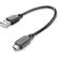 CELLULAR LINE CL Datakabel Micro USB til USB, 15 cm For lading og synkronisering