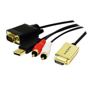 LOGILINK HDMI-Kabel zu VGA& Audio (CV0052A)
