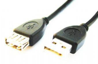 GEMBIRD USB 2.0 A- A-socket 10ft cable black (CCP-USB2-AMAF-10)