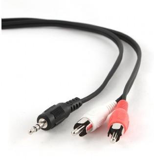 GEMBIRD audio cable JACK 3,5mm M / 2x RCA (CINCH) M 2.5M (CCA-458-2.5M)
