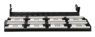 GEMBIRD 19'' patch panel 48 port 2U cat.6 with rear cable management,  black (NPP-C648CM-001)