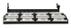 GEMBIRD 19'' patch panel 48 port 2U cat.6 with rear cable management,  black