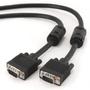 GEMBIRD VGA HD15m/HD15m dual-shielded w/2*ferrite core 5m cable black
