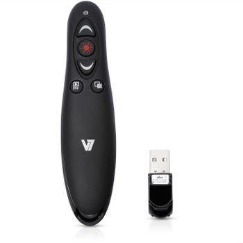 V7 PRESENTER WIRELESS 2.4GHZ INCL USB DONGLE WTH CARD READER WRLS (WP1000-24G-19EB)