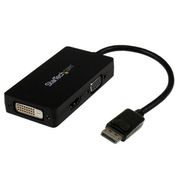 STARTECH Travel A/V adapter: 3-in-1 DisplayPort to VGA DVI or HDMI converter