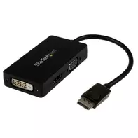 StarTech 3 in 1 DisplayPort Multi Video Adapter Converter - 1080p DP Laptop to HDMI VGA or DVI Monitor or Projector Display (DP2VGDVHD) - video adapter - DisplayPort / HDMI / DVI / VGA - 26.6 m