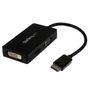 STARTECH Travel A/V adapter: 3-in-1 DisplayPort to VGA DVI or HDMI converter