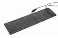 GEMBIRD Flexible keyboard, USB + PS/2 combo, black color, US layout