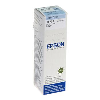 EPSON n Ink Cartridges,  T6735, 6 colour ink bottles, Singlepack,  1 x 70.0 ml Light Cyan (C13T67354A)
