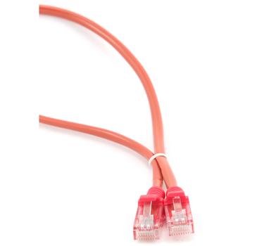 GEMBIRD patchcord RJ45, cat.5e, UTP, 0.25m, red (PP12-0.25M/R)