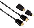 HAMA Kabel HDMI Ethernet 1,5m Svart Inkl HDMI Adapter