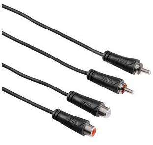 HAMA audiokabel 2xRCA-2xRCA forlengning 1,5m (00122276)