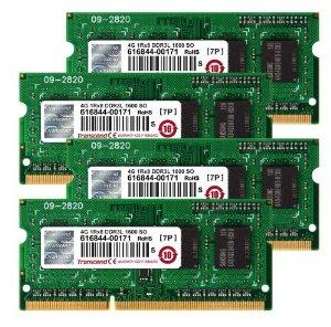 TRANSCEND Jetram 16Gb Kit (4Gb X 4) (TS16GJMA584H)