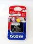 BROTHER M-K231SBZ - Svart på vitt - Rulle (1,2 cm x 4 m) 1 kassett(er) blister - ej laminerat band - för P-Touch PT-55, PT-65, PT-75, PT-80, PT-85, PT-BB4, PT-M95