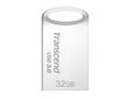 TRANSCEND JetFlash 710 - USB flash drive - 32 GB - USB 3.1 - silver