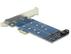 DELOCK PCI Express Card > 2 x internal M.2 NGFF