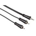 HAMA Kabel Audio 3.5mm-2xRCA Svart 5m