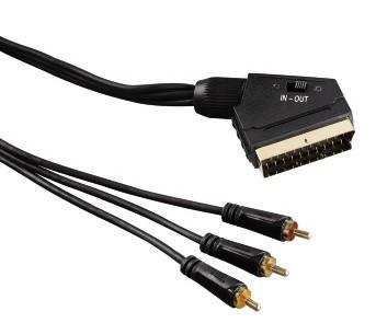 HAMA videokabel scart 1,5m 1xScart-3xRCA TL (00122163)