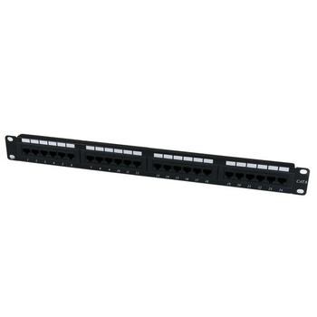 STARTECH 1U 24 PORT NETWORK PATCH PANEL 110 TYPE RACK MOUNT PATCH PANEL CABL (C6PANEL24)