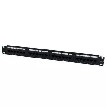 StarTech 24 Port 1U Rackmount Cat 6 110 Patch Panel - 24 port Network Patch Panel - RJ45 Ethernet 110 type Rack Mount Patch Panel 1U (C6PANEL24) - koblingspanel - 1U (C6PANEL24)