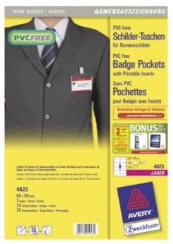 AVERY Name Badge  (Without Clip/ Pin/ Inserts) (4823)