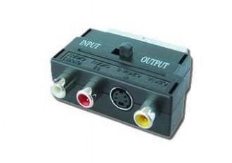 GEMBIRD Adapter SCART plug to 3 RCA jacks and 1 S-Video jack with switch (CCV-4415)