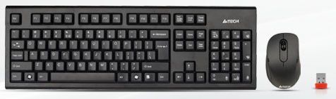 A4TECH Keyboard V-TRACK 2.4G 7100N RF nano, US (A4TKLA41220)
