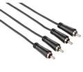 HAMA Kabel Audio 2xRCA-2xRCA Svart 3m