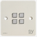 SY Electronics SY KPM4 Panel 4 button 86x86 hvit 2xIR/ RS-232, 2xInPorts, 2xRelay Blue LED
