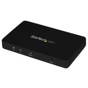 StarTech HDMI Splitter 1 In 2 Out - 4k 30Hz - 2 Port - Aluminum - HDMI Multi Port - HDMI Audio Splitter (ST122HD4K) - video/audio switch - 2 porter