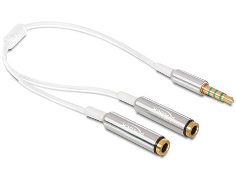 DELOCK Cable audio M 3.5mm - 2xstereo jack F 3.5mm (65576)