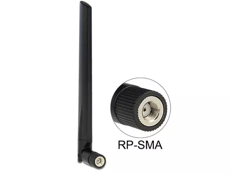 DELOCK WL-Antenne RP-SMA 802.11 3~5 dBi omni Gelenk schwarz (88898)