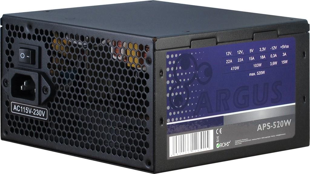 INTER-TECH - Argus APS-520W - strømforsyning - 520 watt