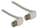 DELOCK Network cable RJ45 Cat.6 S/FTP upwards / upwards angled 0.5 m (83520)