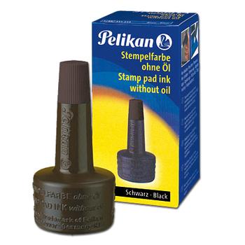 PELIKAN Stempelfarbe schwarz 4 K 28 ml Verstreicherflasche (351197)