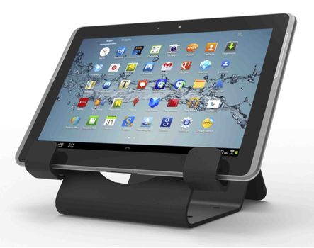 MACLOCKS Tablet Security Holder, bordsstativ för surfplattor,  svart (CL12UTH BB)