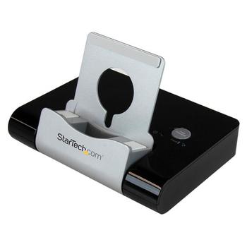 STARTECH 3 Port USB 3 Hub plus Charging Port w/ Tablet Stand - Black (ST4300U3C1B)
