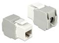 DELOCK Keystone RJ45 Cat6 Buchse (8P/8C) weiß ungeschirmt