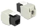 DELOCK Keystone Module RJ45 jack > LSA Cat.6 UTP Black