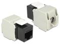 DELOCK Keystone RJ45 Bu -> LSA Cat6 UTP schwarz