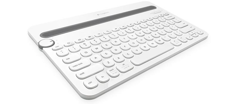 Logitech Multi-Device K480 - tastatur - Tysk - hvit Inn-enhet (920-006351)