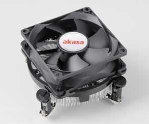 AKASA Dual Socket Low Noise PWM CPU-Kühler für 775/115X - 80mm (AK-CCE-7102EP)