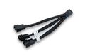 EKWB 3x splitter cable for 4 Pin PWM fan, 10cm, Y-cable (black)
