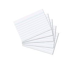HERLITZ Karteikarte A7 liniert ws 100St hf mit Aufreißfaden (1150705)
